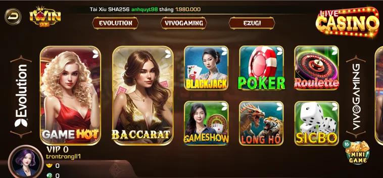 Casino Online Iwin Club Chi Tiết Từ Sảnh Game Đến Trải Nghiệm Người Chơi